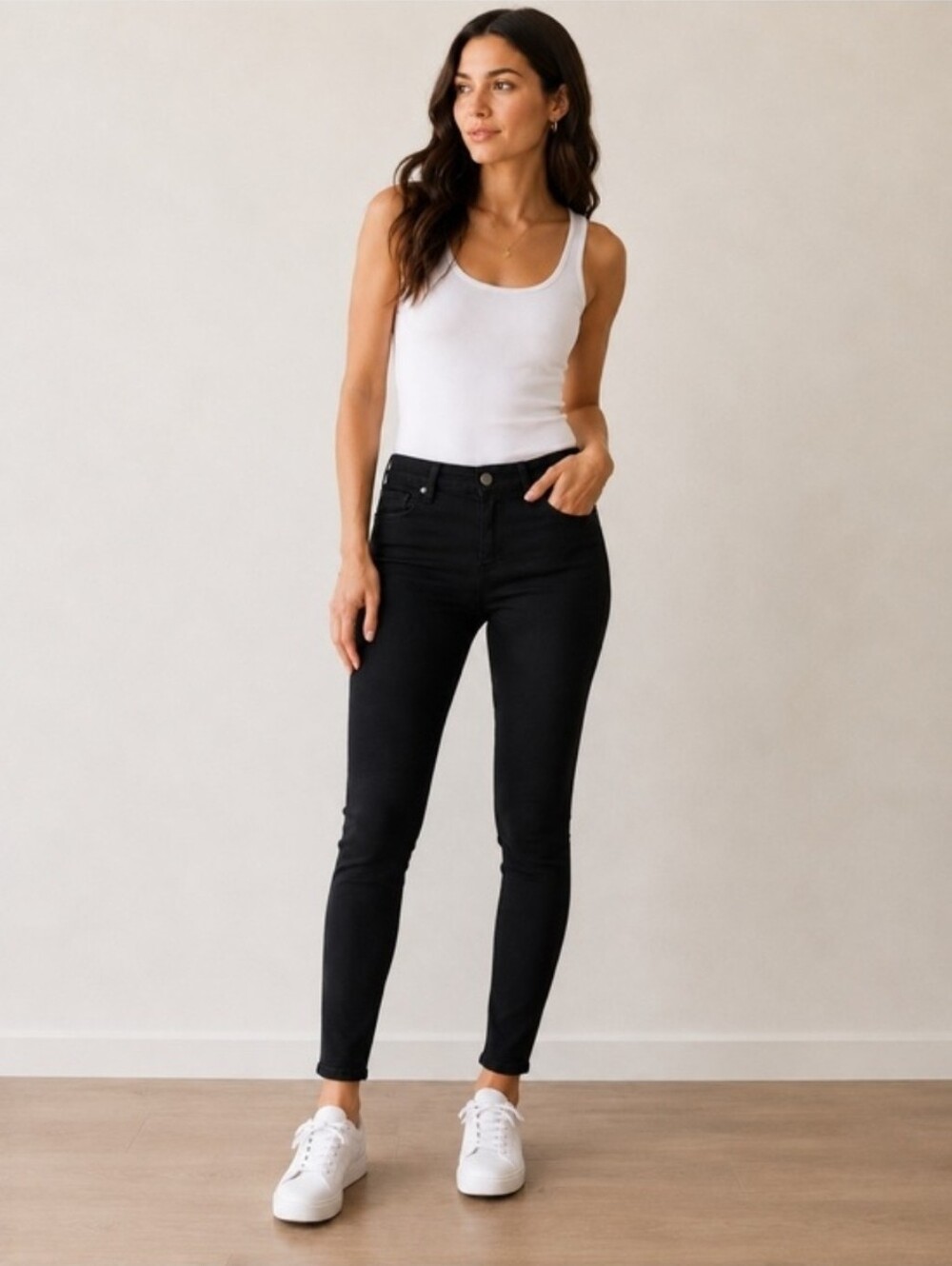PAIGE Verdugo Ultra Skinny Black Jeans Size 26